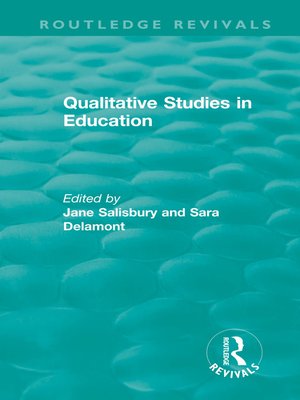 cover image of Qualitative Studies in Education (1995)